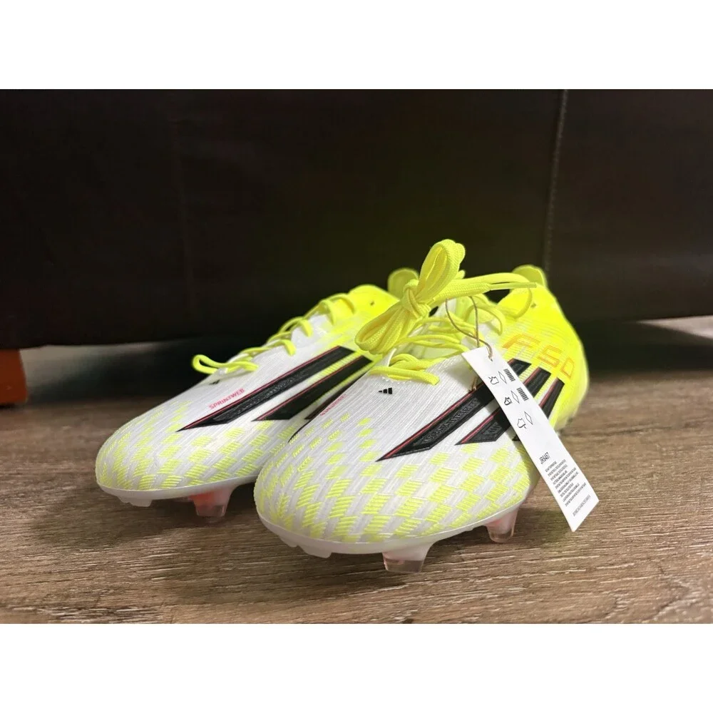 Adidas F50 Elite FG Soccer Cleats Team Solar Yellow 2 Black Sz 12 JR6457
